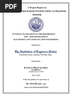 A Project Report On Aurdino Based Radar System Using Ultrasonic Sensor