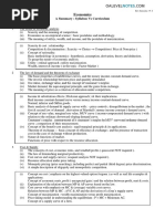 Economics: A Summary: Syllabus Vs Curriculum