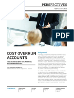 Cost Overrun Accounts: October 2015