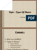Topic: Types of Shares