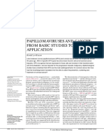 Papillomaviruses and Cancer From Basic Studies To Clinical Application