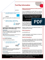 Test Day Information