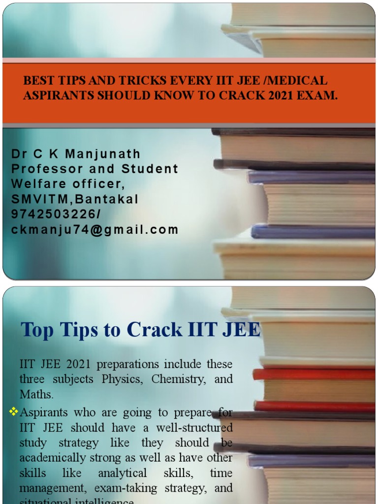 Best Tips and Tricks To Crack JEE | PDF