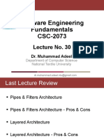 CSC2073 - Lecture 30 (Software Design Principles - I)
