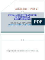 Heat Exchangers - Part 2: Che213 Heat Transfer in Chemical Engineering