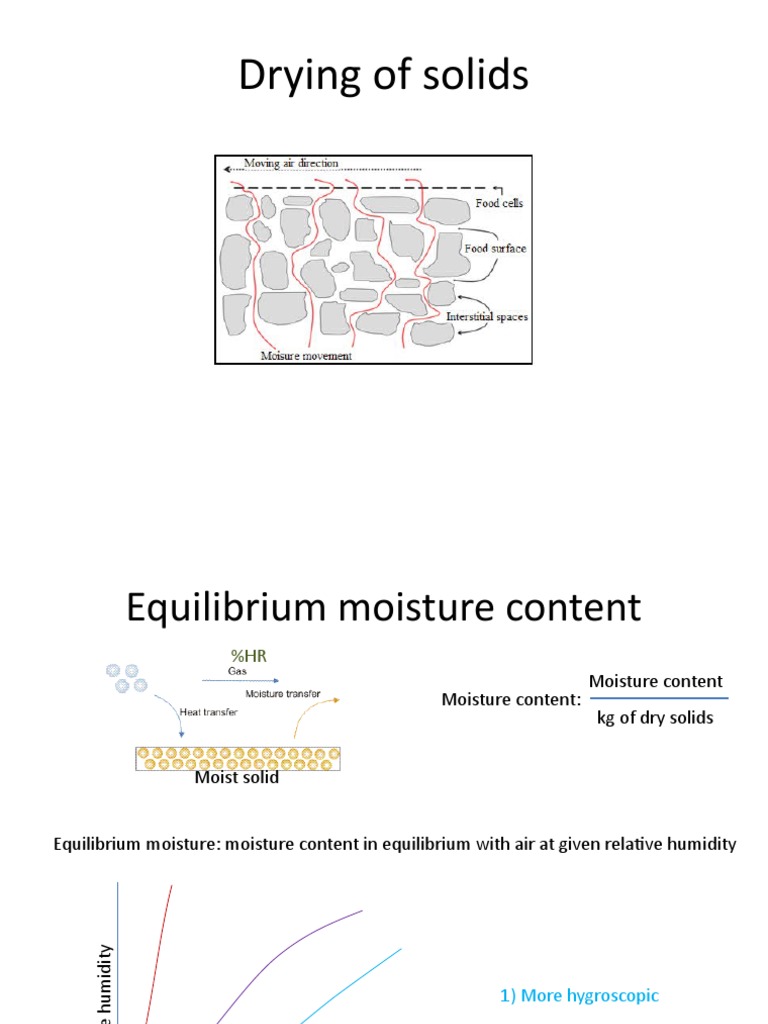 Understanding Solid Drying Processes | PDF | Humidity | Thermodynamics