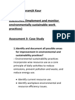 Paramjit Kaur: 1.identify and Document All Possible Areas For Improvement in Environmental and Sustainability Practices?