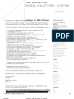 Compile C Applications With GCC On iOS 4 (Iphone)