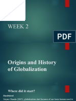 Gec103 - Week2 - Origins and History of Globalization