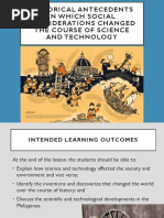 Historical Antecedents of Science & Tech | PDF | Loom | Weaving