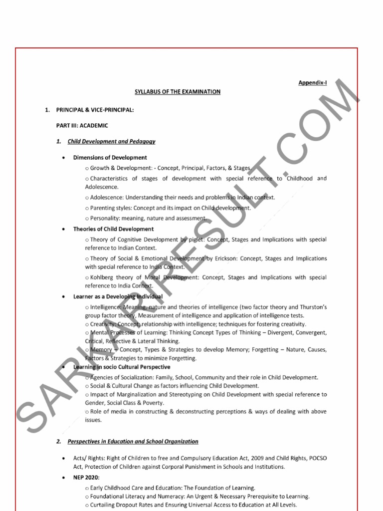 Emrs Syllabus 2021 | PDF