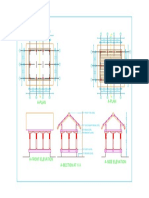 Architectural section and plan drawing