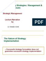 Implementing Strategies: Management & Operations Issues