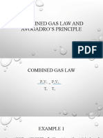 Combined Gas Law and Avogadro’s Principle