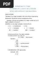 Detailed Lesson Plan in Mathematics 3 | PDF | Multiplication | Teaching ...