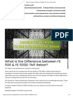 Difference Between FE 500 and FE 500D TMT Rebar - Shyam Steel