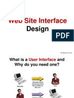 Website Interface Design