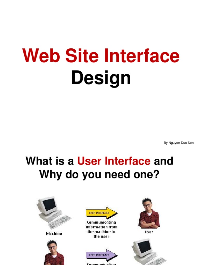 Website Interface Design | PDF | User Interface | Visual Impairment