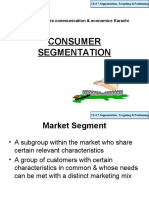 Consumer Segmentation: Newport Institute Communication & Economics Karachi