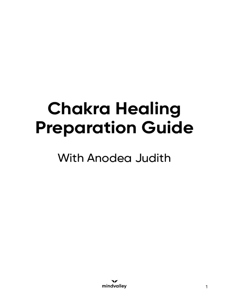 1 - Chakra Healing - Preparation Guide | PDF | Chakra | Human Nature