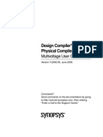 Design Compiler and Physical Compiler Multivoltage