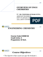 Overview of Engg Chemistry: Assistant Professor, Dept of Applied Chemistry, Aias, Amity University, Noida