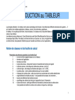 INTRODUCTION Au TABLEUR