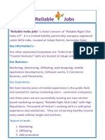 1 Reliable India Jobs Business Information PDF