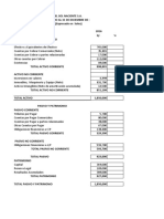 Estado de Situacion Financiera - Analisis Vertical