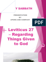Leviticus 27 Apong and Company