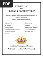 "Books & Coffee Store": Business Plan ON