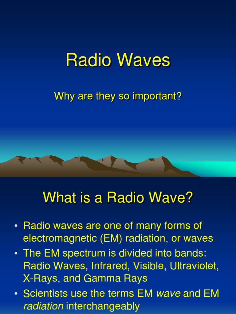 Understanding Radio Waves and Their Uses | PDF | Radio Spectrum ...
