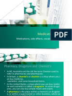 Medications: Medications, Side Effects, Vocabulary