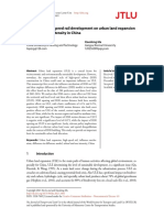 Impacts of High-Speed Rail Development On Urban Land Expansion and Utilization Intensity in China