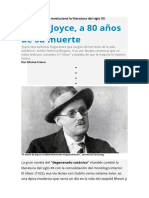 Joyce A Los 80 Años de Su Muerte