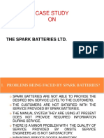 Case Study ON: The Spark Batteries LTD