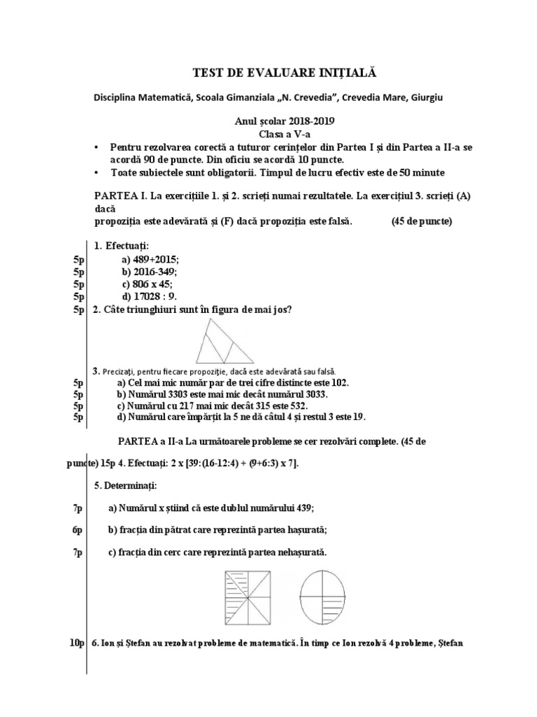 Test Initial 2018 Var2 3 | PDF
