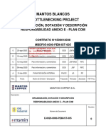 Mbdp05-0000-Pem-Ist-005 - 0-Anexo e - Plan Com - Organización, Dotación y Descripción Responsabilidades