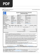 R.S.R.T.C Ticket: Rajasthan State Road Transport Corporation E-Reservation Ticket