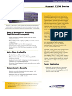 Summit X150 Series: Ease of Management Supporting Rapid Network Deployment