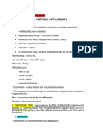 Hematology Lab Overview of Platelets