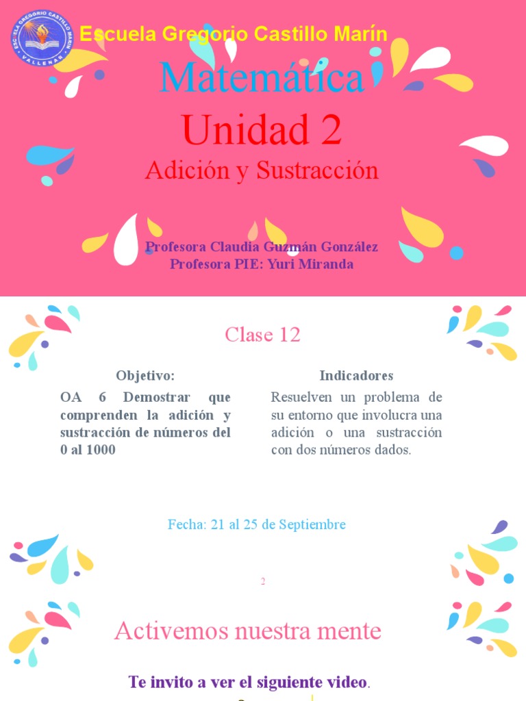 Clase 13 Matemática | PDF | Crecimiento personal y profesional ...