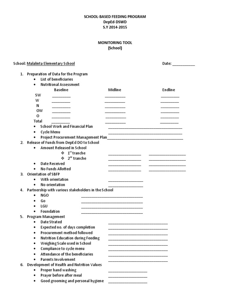 School Feeding Program Flow Overview | PDF | Policy | Public Health