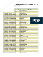 PTS - PAS - Ilmu Pengetahuan Alam (IPA) - 7 D