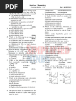 5.SurfaceChemistry KCET PYQs