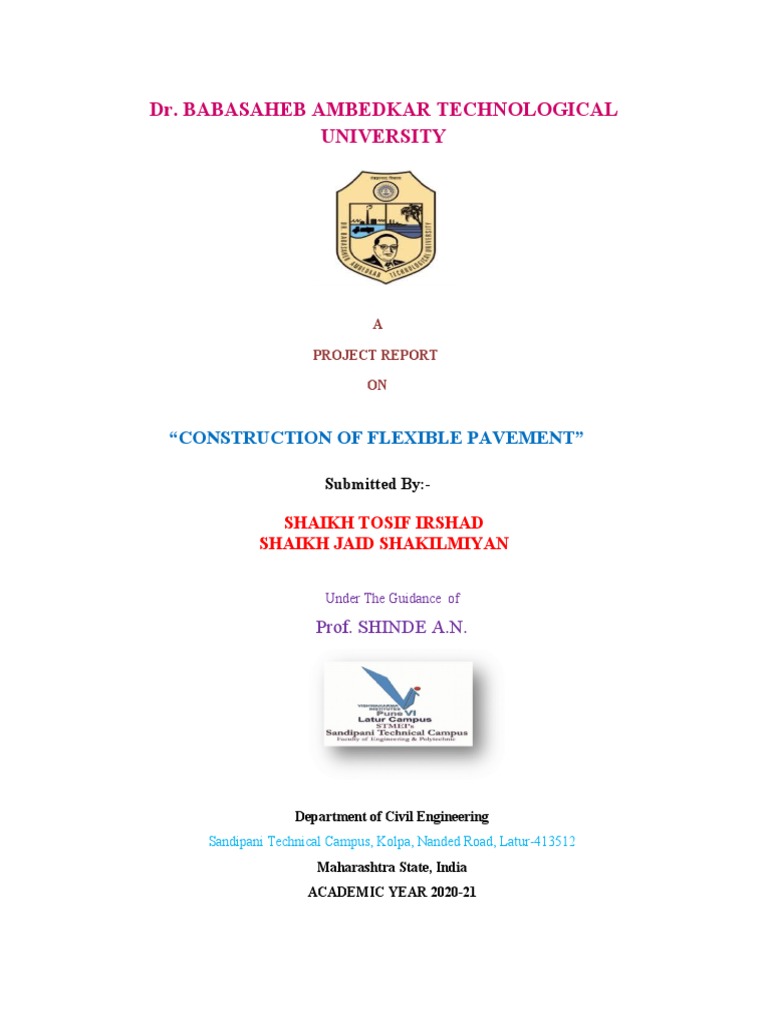 Flexible Pavement Construction Report | PDF | Road Surface | Road