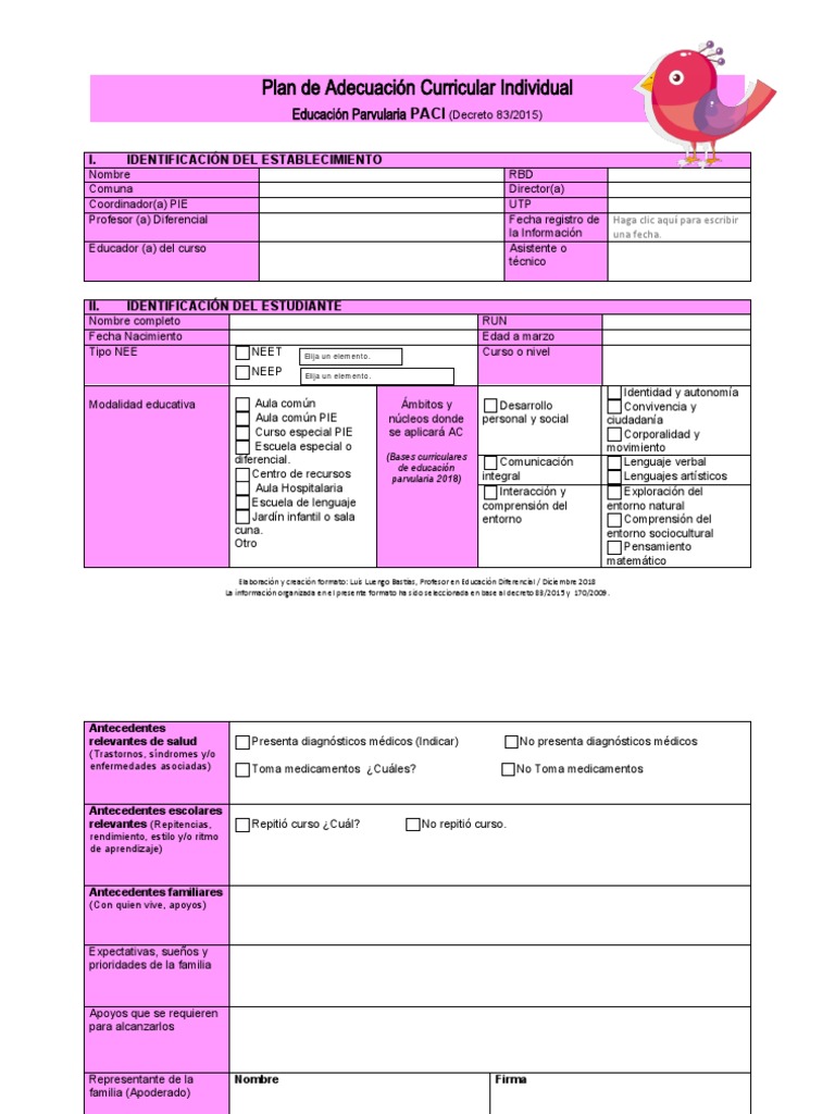 Paci 2 0 Educ Parv Transicion | PDF | Evaluación | Aprendizaje