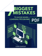 The 7 Biggest Mistakes To Avoid When Learning Programming