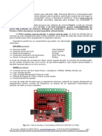 Manual Datasheet Interface Placa Controladora CNC via porta USB RnR R08 ECO MOTION 2.0 - 4 Eixos para Mach3