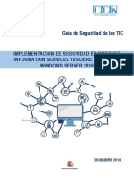 CCN-STIC-574 - Implementación de Seguridad en Internet Information Services 10 Sobre Microsoft Windows Server 2016